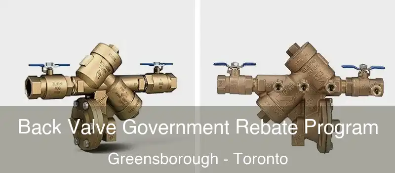  Back Valve Government Rebate Program Greensborough - Toronto