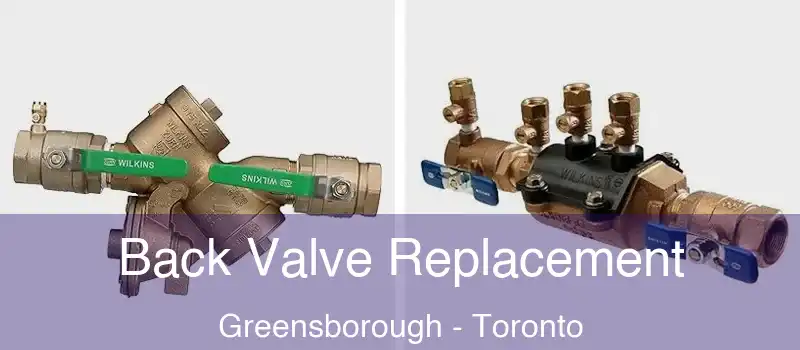  Back Valve Replacement Greensborough - Toronto