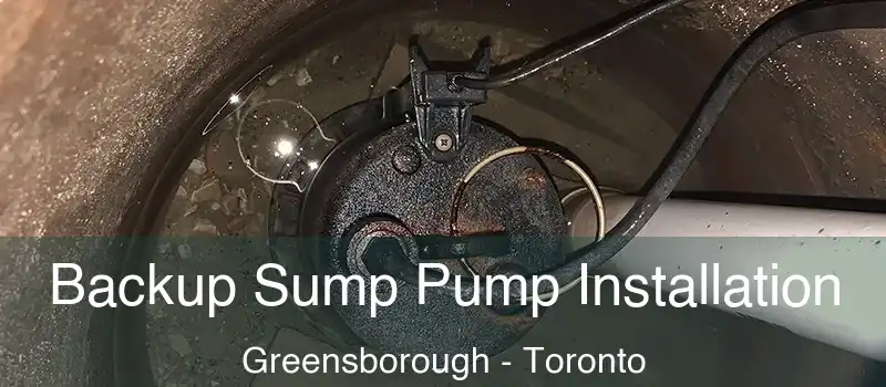  Backup Sump Pump Installation Greensborough - Toronto