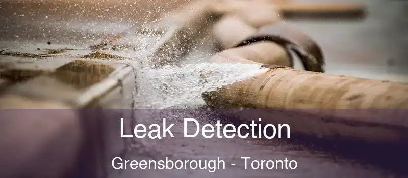  Leak Detection Greensborough - Toronto